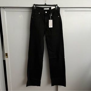 Mango Wideleg mid-rise jeans